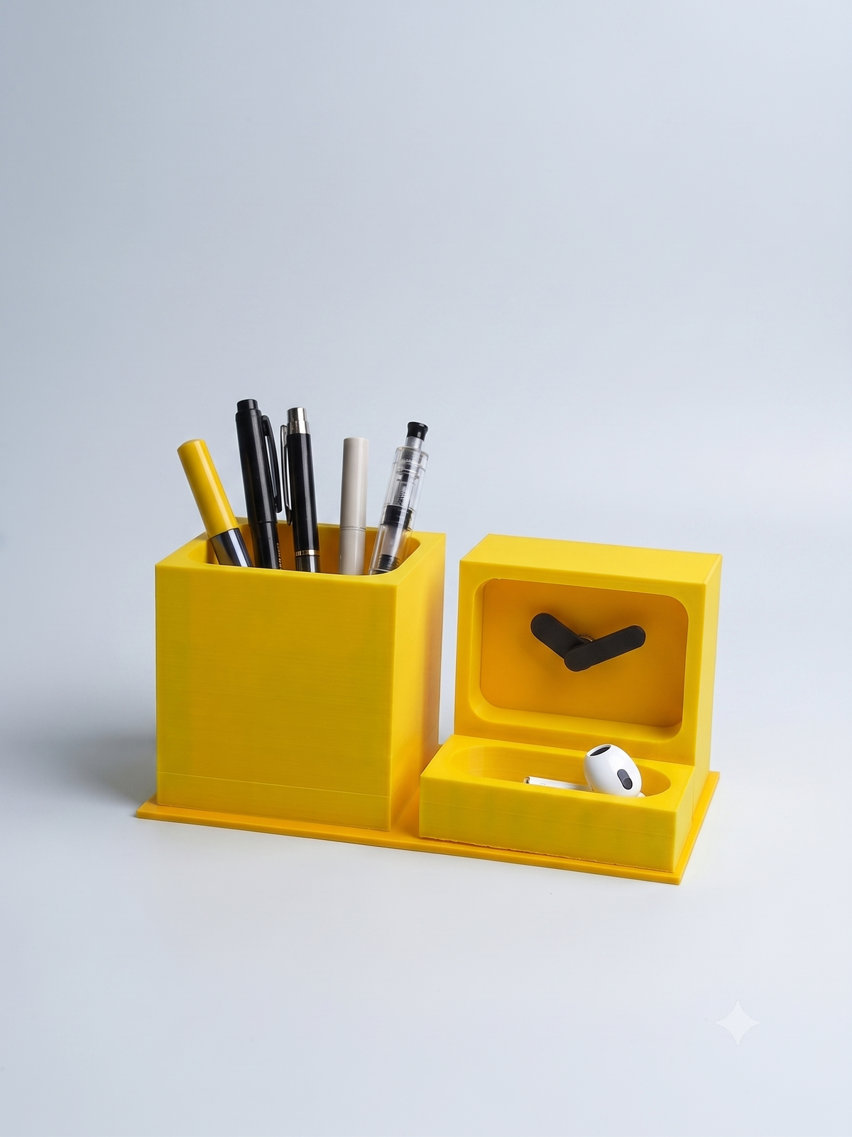 The Box- Pen-Clock Stand